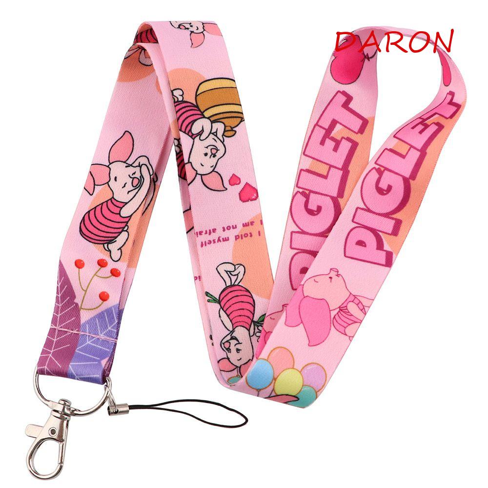 DARON Móc Chìa Khóa Hình Gấu Pooh / Hổ Hoạt Hình Dễ Thương