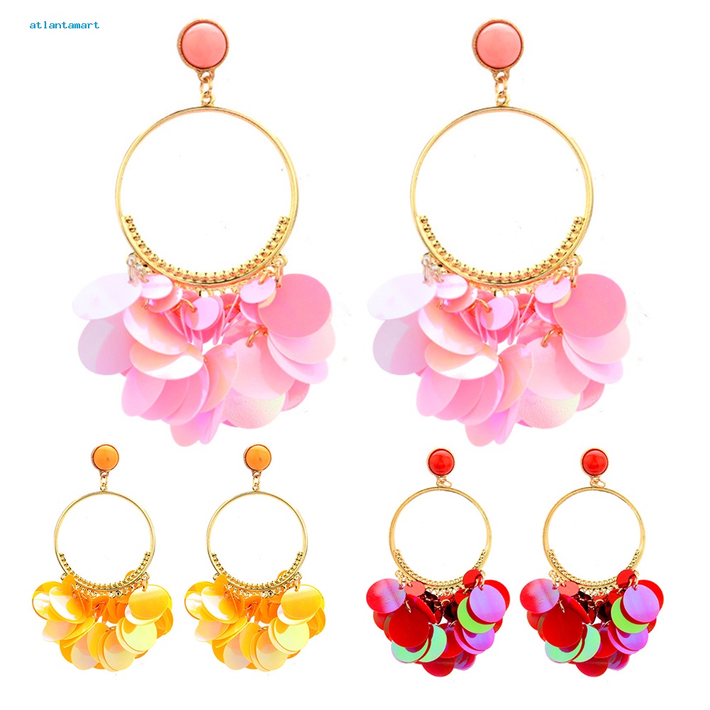 Túi Đựng Đồ Dùng Cao Cấp Tiện Dụng| Cặp Bông Tai Tua Rua Thời Trang Boho Cho Nữ