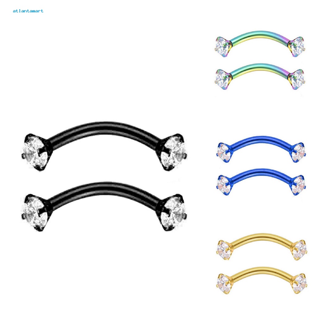 Túi Đựng Đồ Dùng Cao Cấp Tiện Dụng| Khuyên Xỏ Lông Mày Bằng Thép Đính Đá Zircon Chống Mòn Thời Trang Cho Nữ