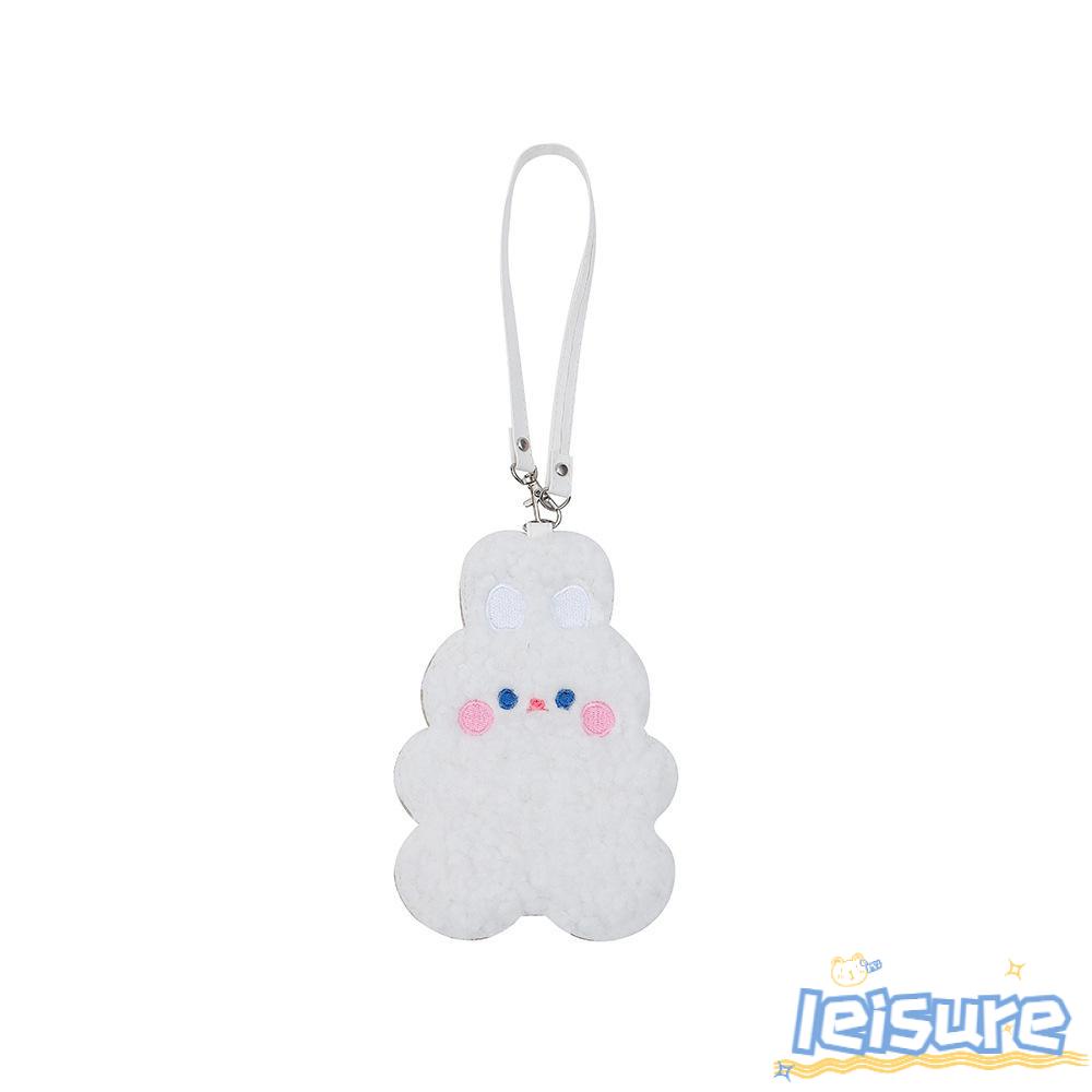 LEISURE Bao Đựng Thẻ Chụp Ảnh Hình Gấu / Thỏ Hoạt Hình Nhồi Bông