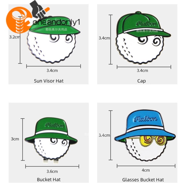 Kẹp Đánh Dấu Vị Trí Thắt Lưng / Mũ Đánh Golf Bằng Hợp Kim Kẽm Từ Tính Chống Gỉ Có Thể Tháo Rời