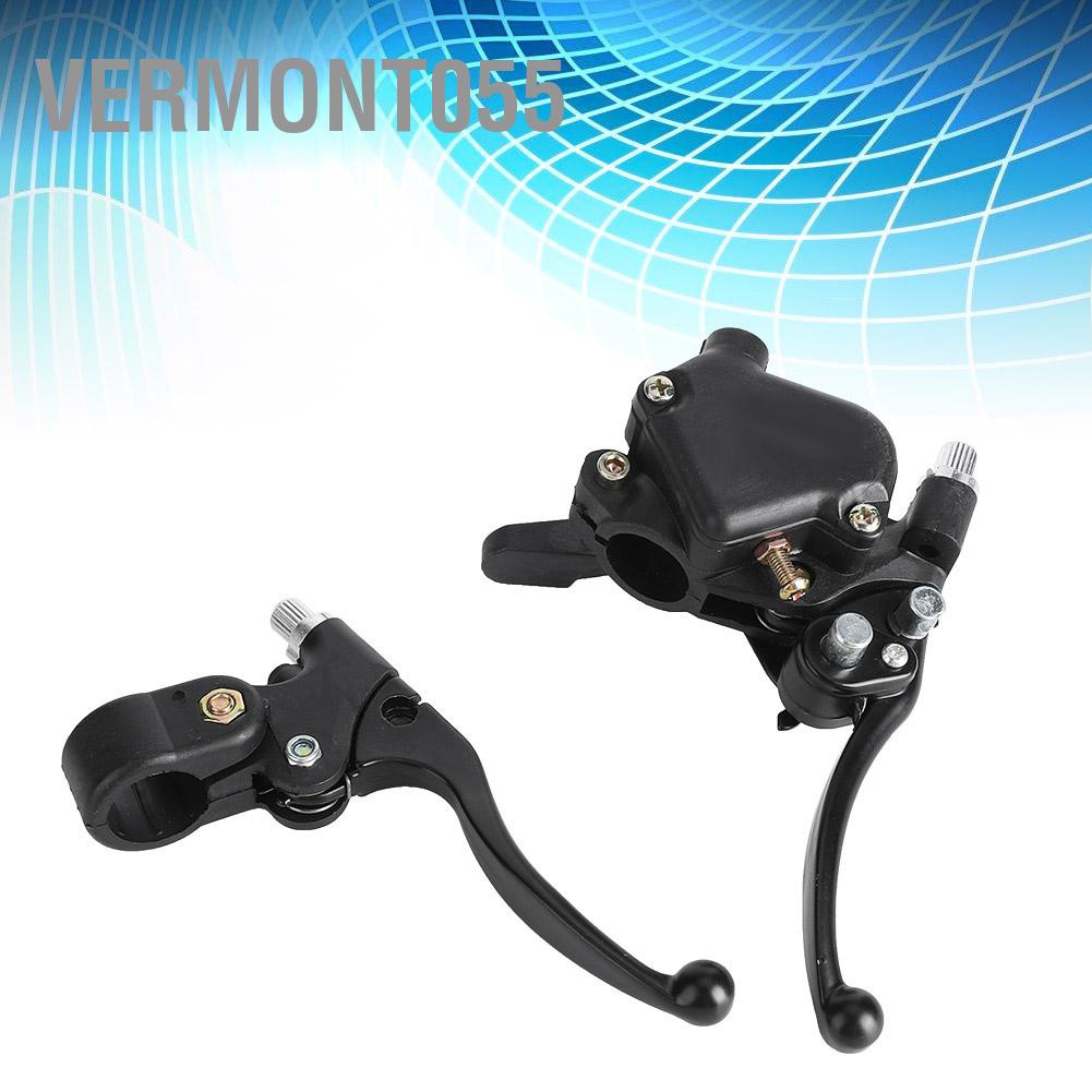 Vermont055 Cặp 22mm Trái Phải Ngón Tay Cái Cần Phanh Van Tiết Lưu Phù Hợp Với Mini Moto Quad Pit Bike ATV