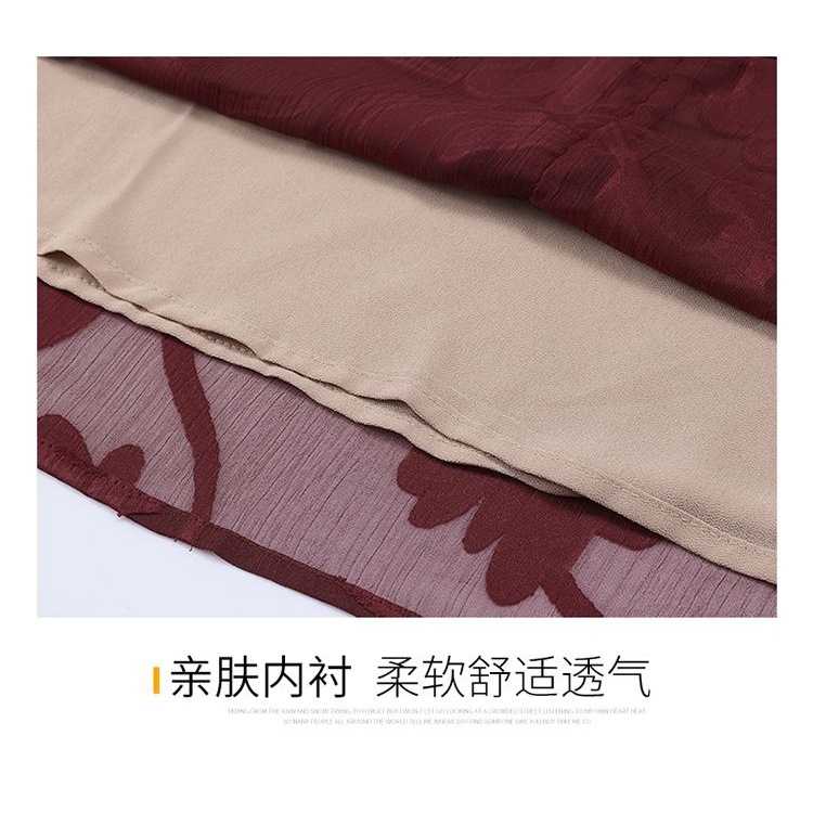 Đầm Dáng Rộng Phong Cách Phương Tây Thời Trang Mùa Hè Cho Phụ Nữ Trung Niên