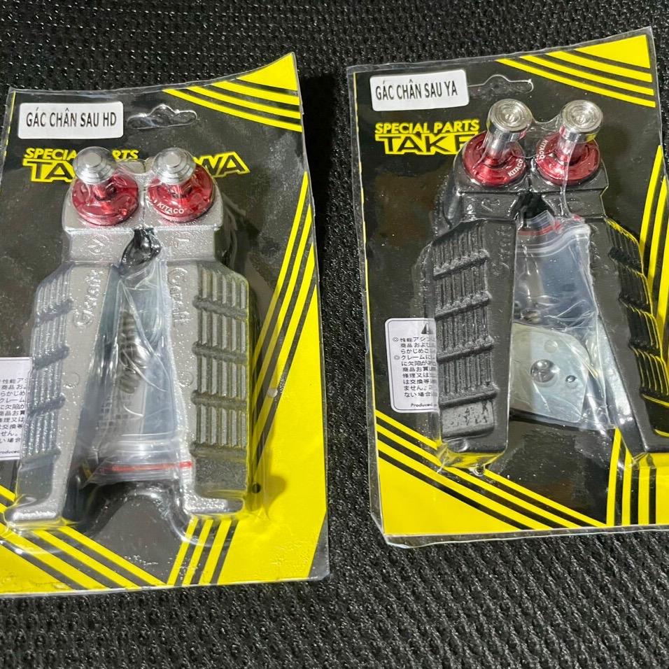 Gác Chân Sau TAKEGAWA TẶNG CỐT SALAYA Gắn Xe HONDA YAMAHA Dream, Wave, Fu Led, Vision, AB ,Nhôm Đúc