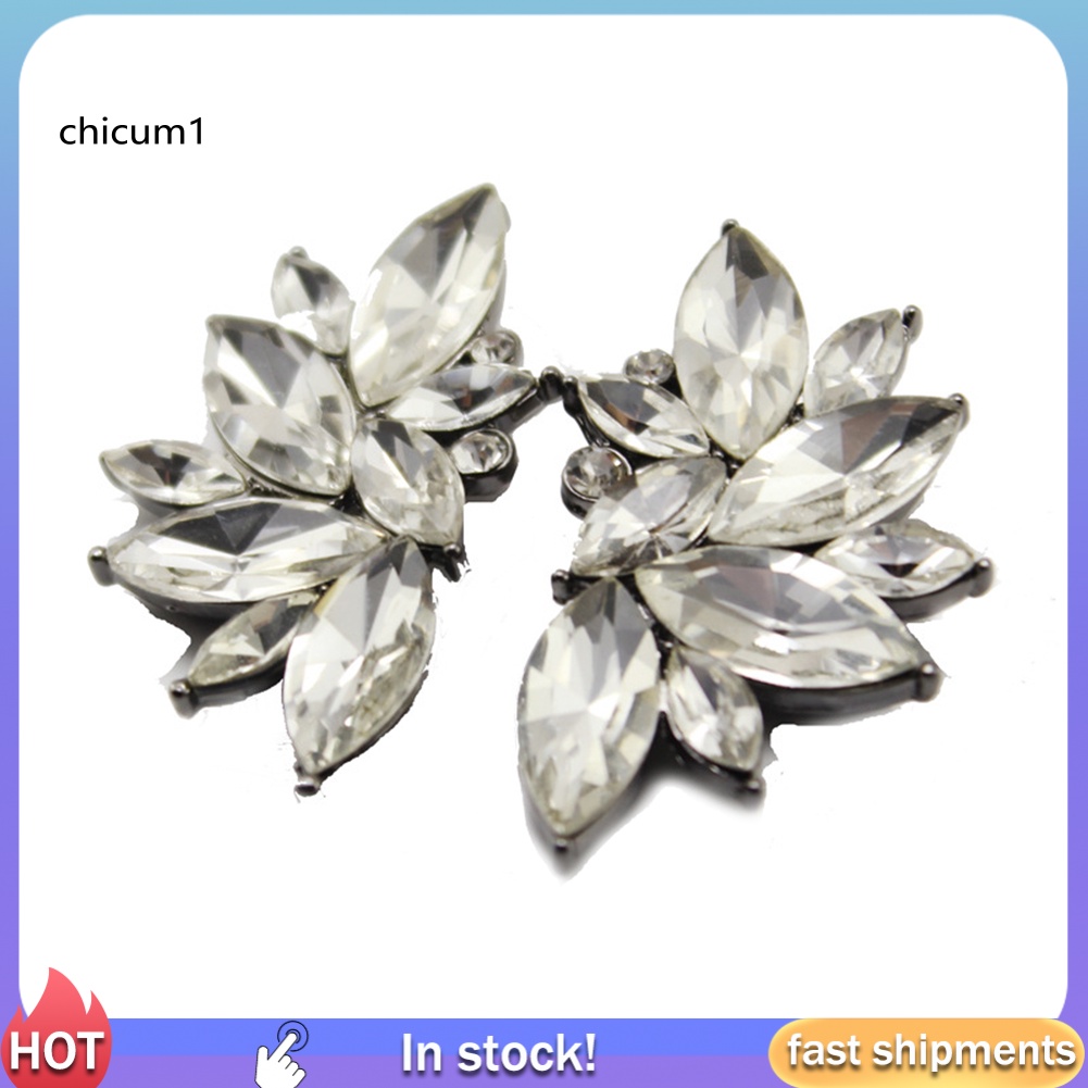 1 Cặp Bông Tai Đính Đá Thời Trang Dành Cho Nữ