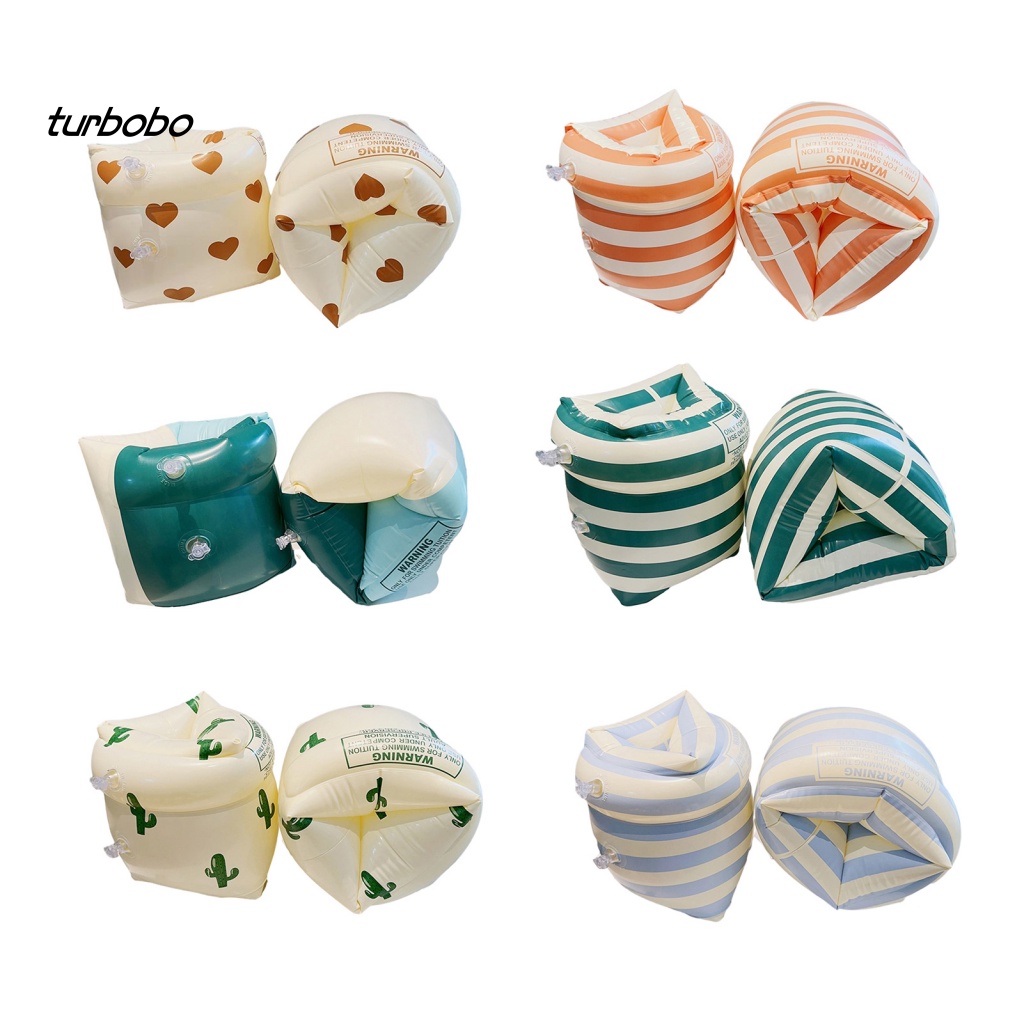 1 Cặp Phao Bơi Cánh Tay Bơm Hơi Chống Rò Rỉ Thân Thiện Với Môi Trường Họa Tiết Tinh Tế Tái Sử Dụng Được Cho Trẻ Em