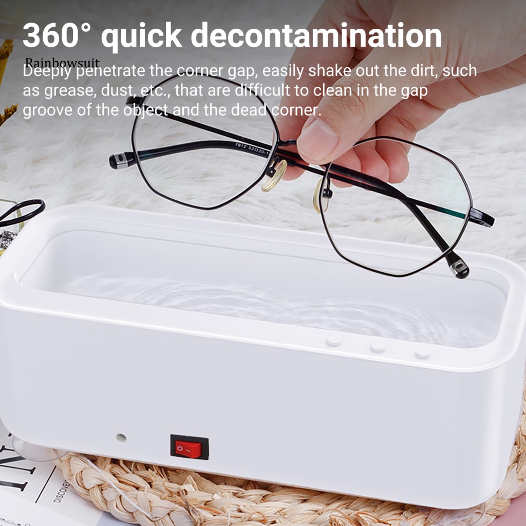 Dụng Cụ Vệ Sinh Mắt Kính Mini Bằng Sóng Siêu Âm Không Gây Tiếng Ồn