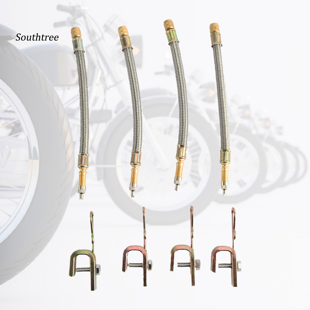 Bộ 4 Ống Nối Dài Van Xe Hơi LBWS-293 Bằng Đồng Thau Chuyên Nghiệp