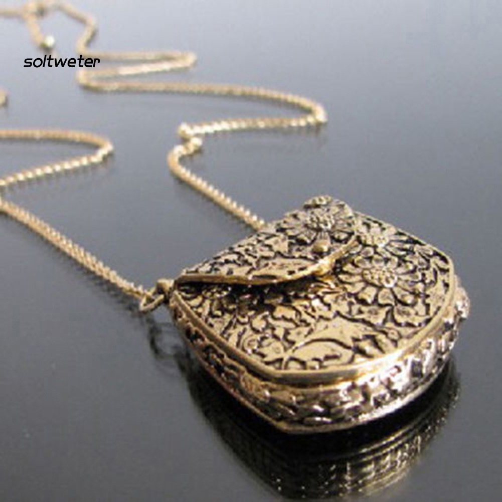 Vòng cổ Đồng Mặt Hình Túi Xách Phong Cách Vintage