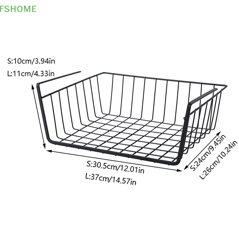 Giá Sắt Treo Dưới Bàn Đựng Vật Dụng Tiện Lợi Cho Nhà Bếp