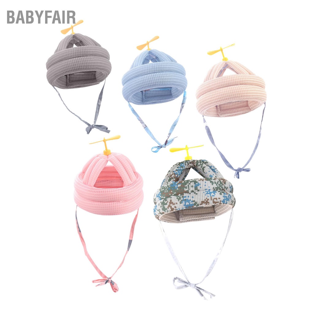 Babyfair Mũ Bảo Hiểm An Toàn Cho Bé Chống Rơi Mềm Mại Có Thể Điều Chỉnh Vệ Đầu Tập Bò Đi Bộ Chuồn Tre