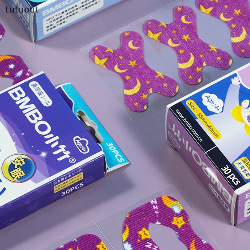 Bộ 30 Miếng Dán Mũi / Môi Chống Ngáy Dành Cho Trẻ Em Và Người Lớn