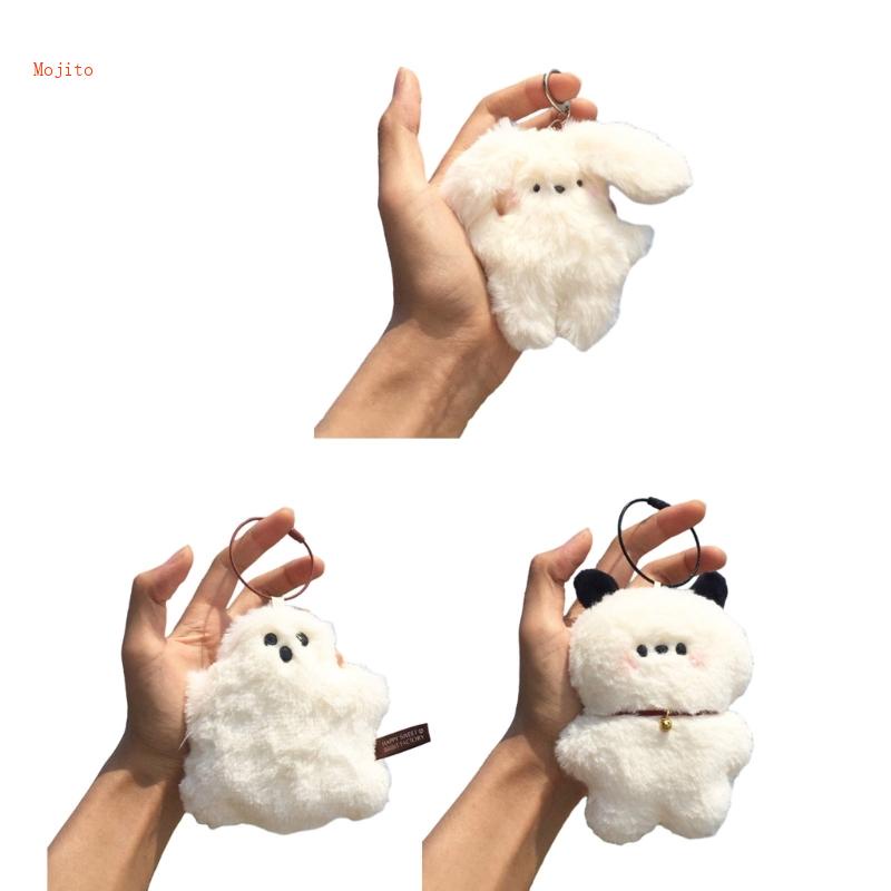 Móc Khóa Hình Thú Nhồi Bông Mềm Mại Đáng Yêu