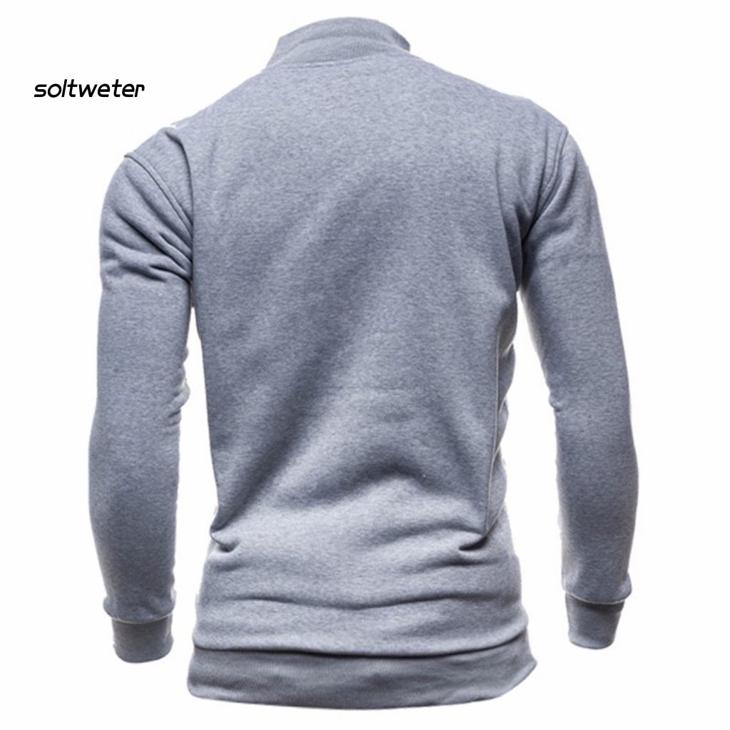 Áo Khoác Nam Mỏng Màu Trơn Có Khóa Kéo Màu Sắc Thời Trang Đường Phố