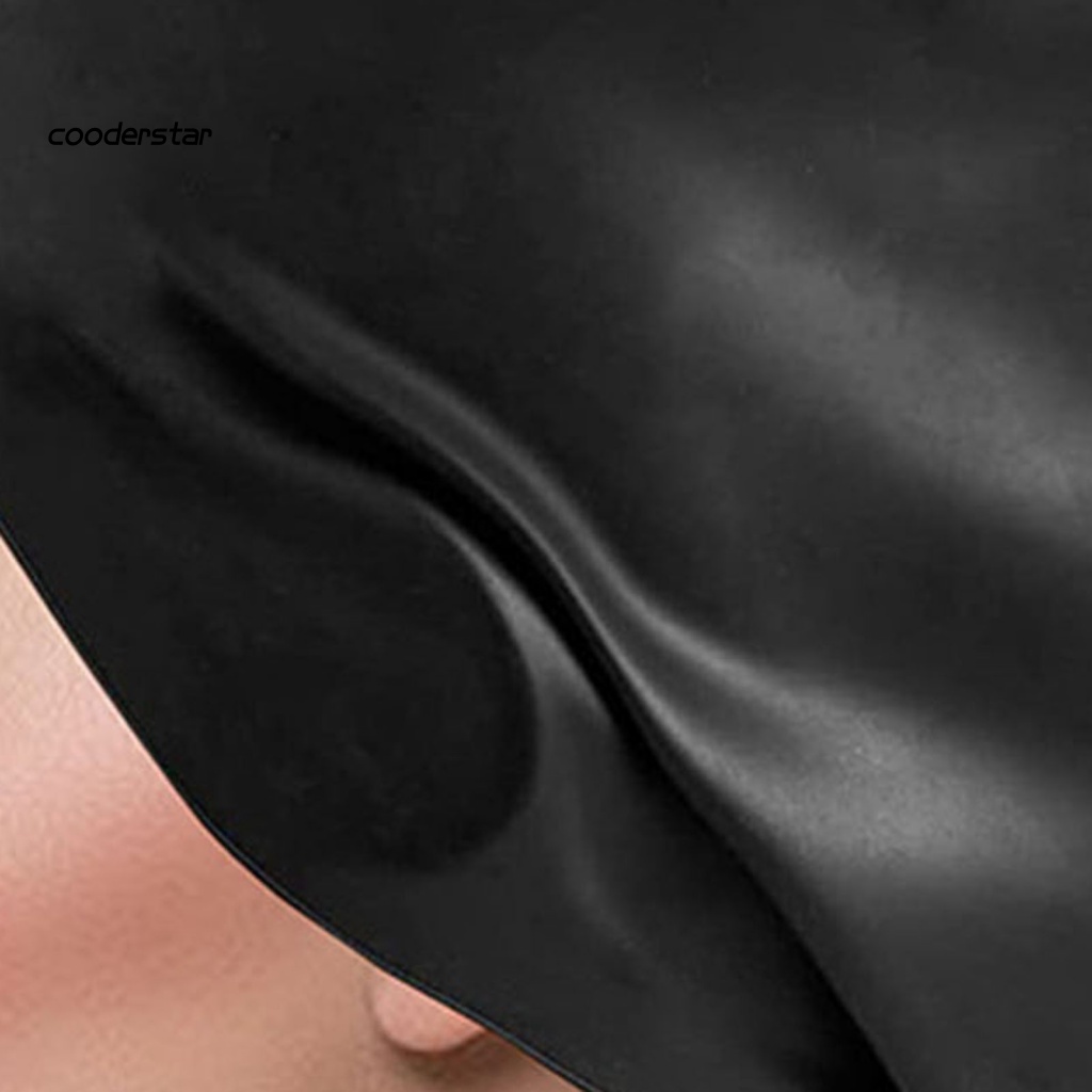 Mũ Bơi Silicon Mềm Mại Co Giãn Tốt Thoáng Khí Chống Trượt Màu Trơn Kèm Mái Tóc Có Thể Tái Sử Dụng