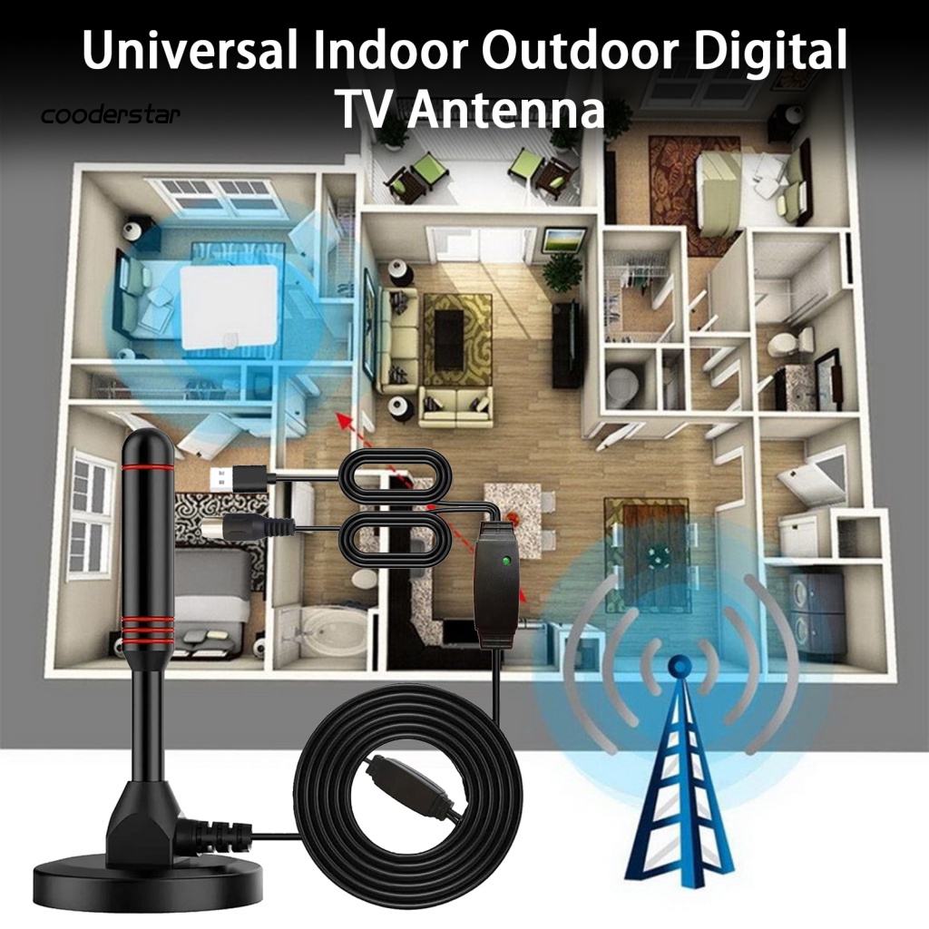 Ăng Ten Kỹ Thuật Số Đế Nam Châm Độ Phân Giải HD Có Thể Tháo Rời