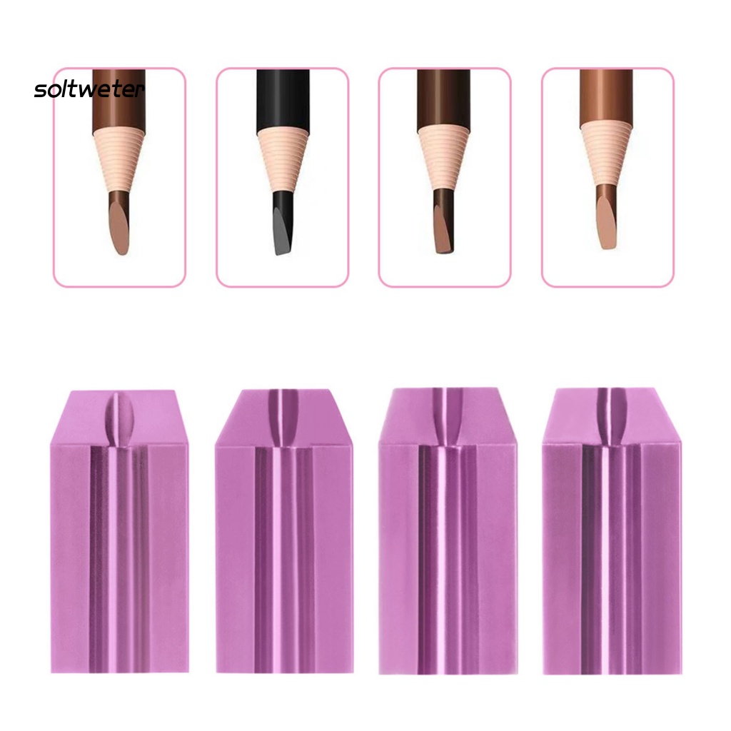 Gọt Bút Chì Kẻ Lông Mày 4 Trong 1 Viền Nhọn Mượt Mà Trang Điểm Chuyên Nghiệp