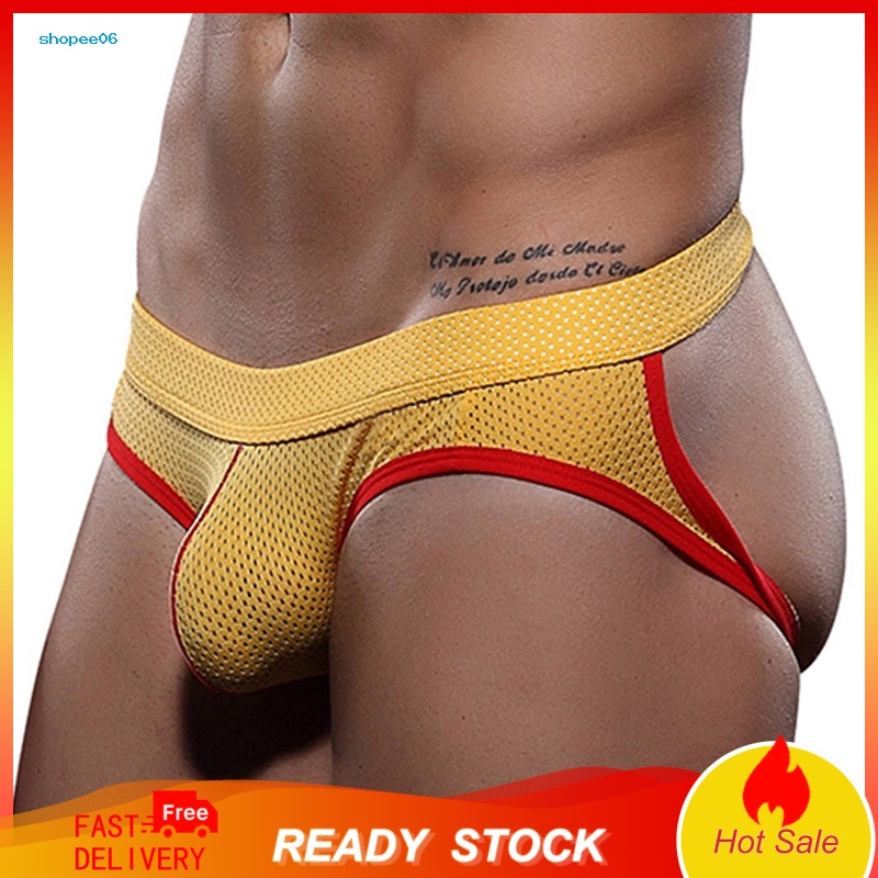 Quần Lót Nam Phối Lưới Co Giãn Quyến Rũ