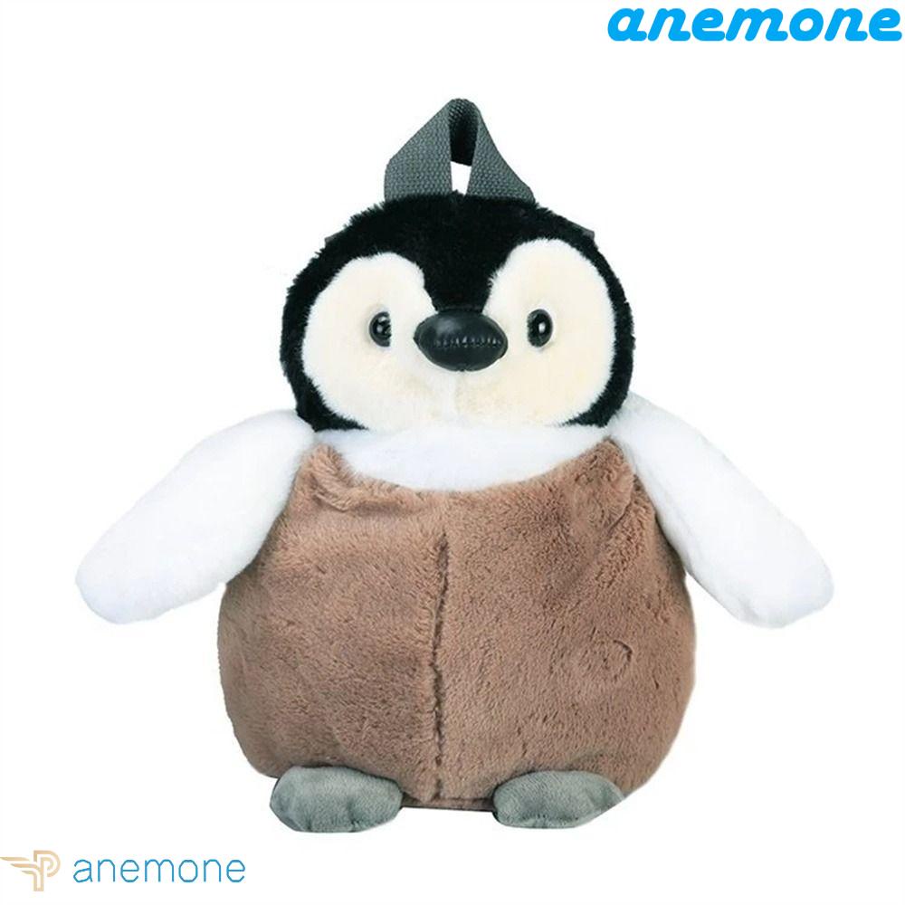 ANEMONE Túi Đeo Chéo Hình Chim Cánh Cụt Nhồi Bông Dễ Thương Đựng Điện Thoại