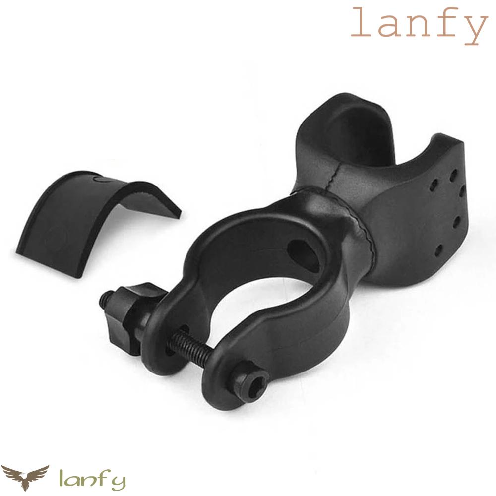 LANFY Giá Đỡ Đèn Pin Chữ U Bằng Cao Su Chống Trượt Gắn Phía Trước Xe Đạp
