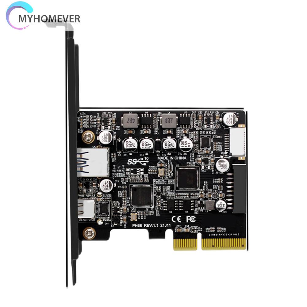 Thẻ ChuyểN ĐổI PCIE 3.0 Sang USB 3.2 10Gbps 19P 20P Full Interface 1xA