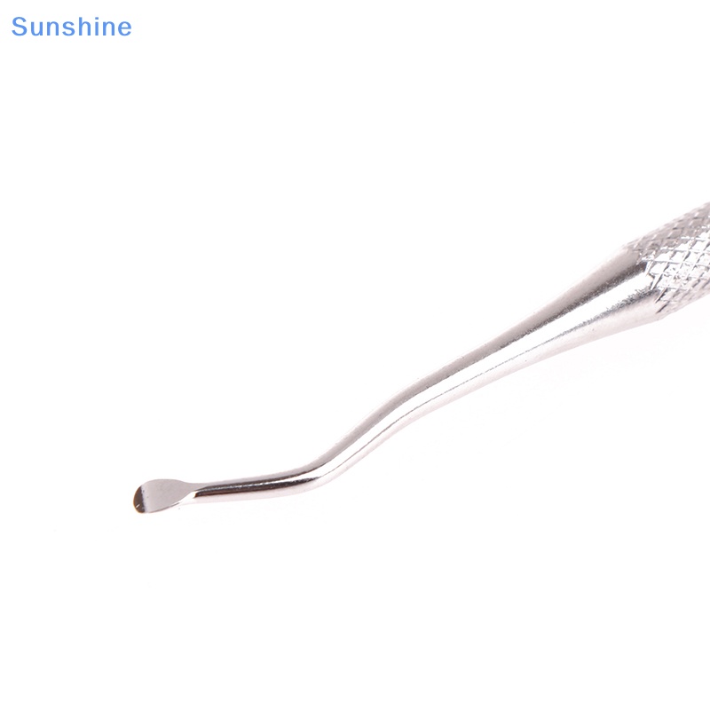 Que Hai Đầu Loại Bỏ Bụi Bẩn Chăm Sóc Móng Bằng Thép Không Gỉ