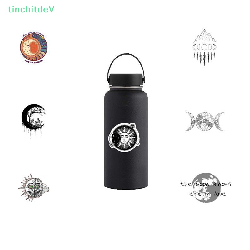 Bộ 50 Miếng Dán Hoạt Hình Mặt Trăng Phong Cách Gothic Cho Bé