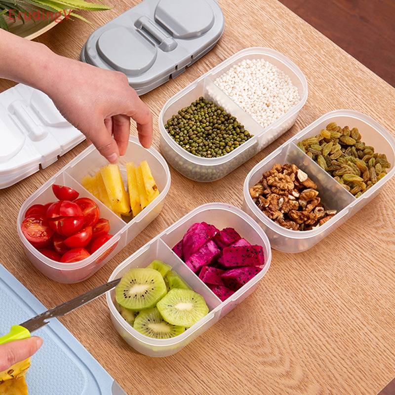 Hộp đựng thực phẩm Hai Ngăn Có Nắp Đậy Tiện Dụng