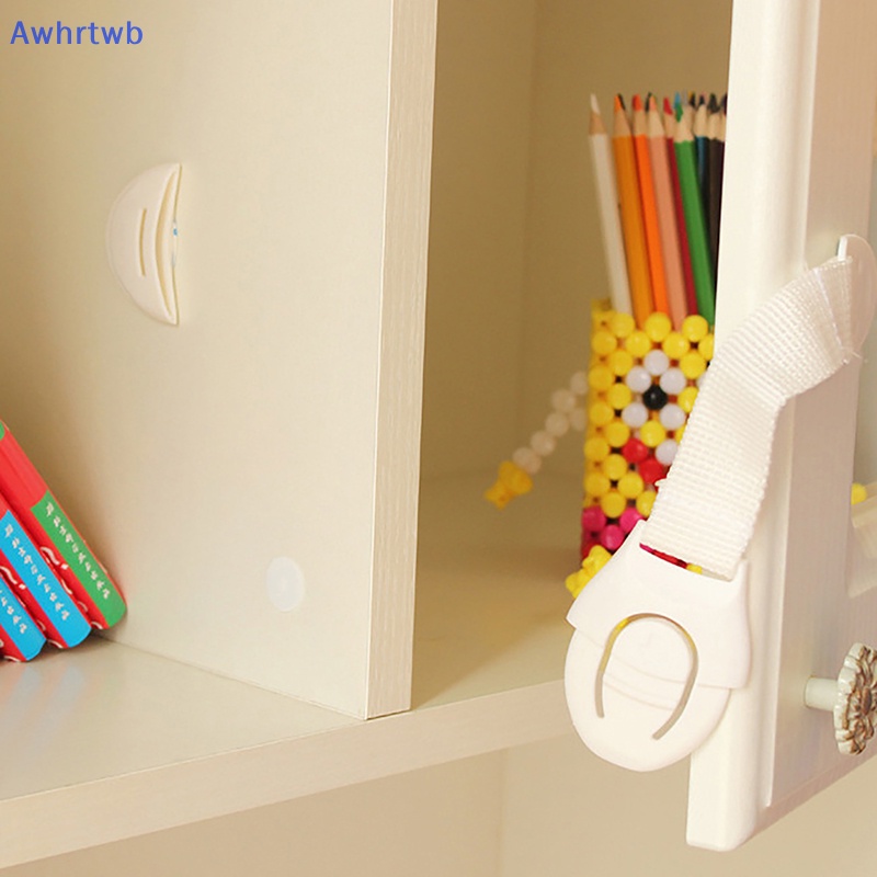 Set 5 Khóa Cửa Tủ Lạnh / Ngăn Kéo Bảo Vệ An Toàn Cho Bé Mới