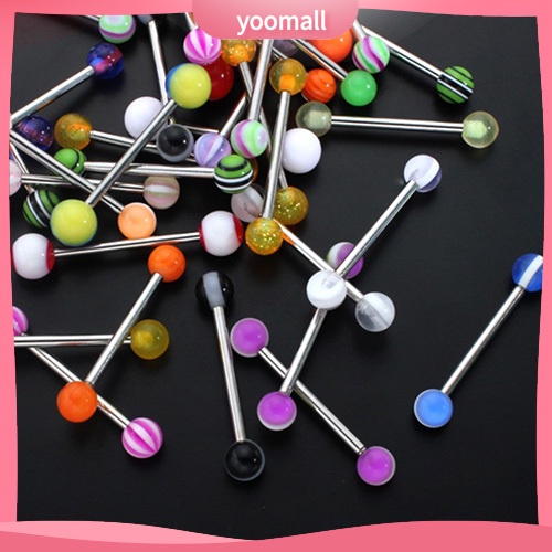 Bộ 20 / 50 Khuyên Lưỡi Nhiều Màu Sắc Thời Trang