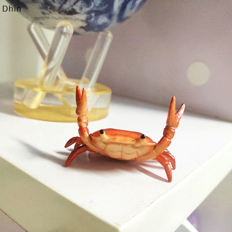 [Dhin] Creative Cute Crab Pen Holder Weightlifg Crabs Penholder Storage Rack COD