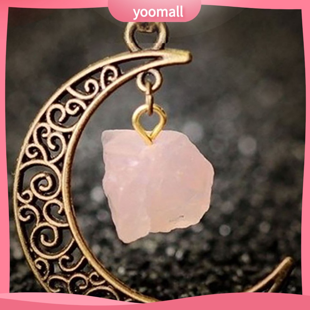 Vòng cổ Mặt Hình Mặt Trăng Bằng Thép Không Gỉ Thời Trang Cho Nữ