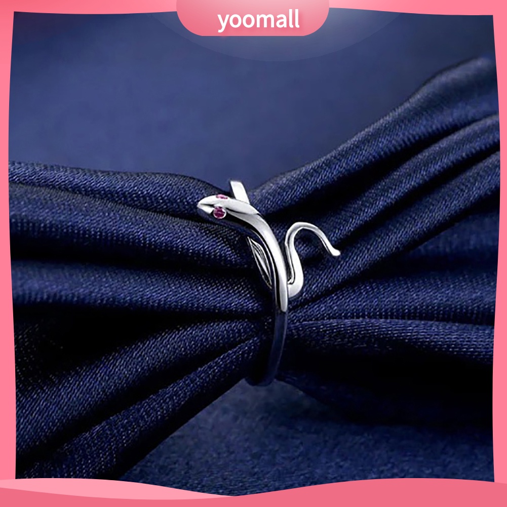 Nhẫn Hình Rắn Dạng Mở Có Thể Điều Chỉnh Kích Cỡ Thời Trang Dành Cho Nữ