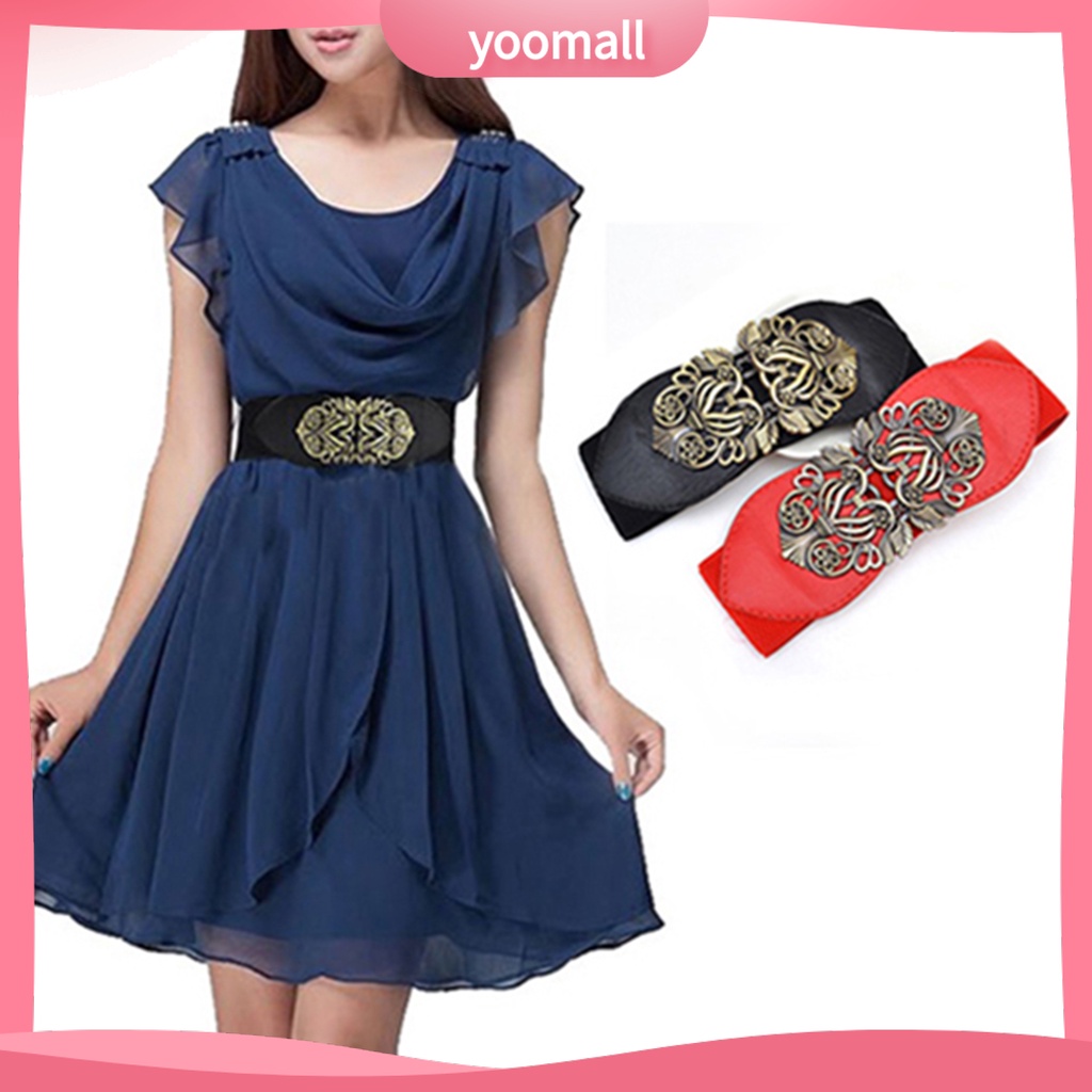 Thắt Lưng Giả Da Với Khoá Kim Loại Thời Trang Cho Nữ