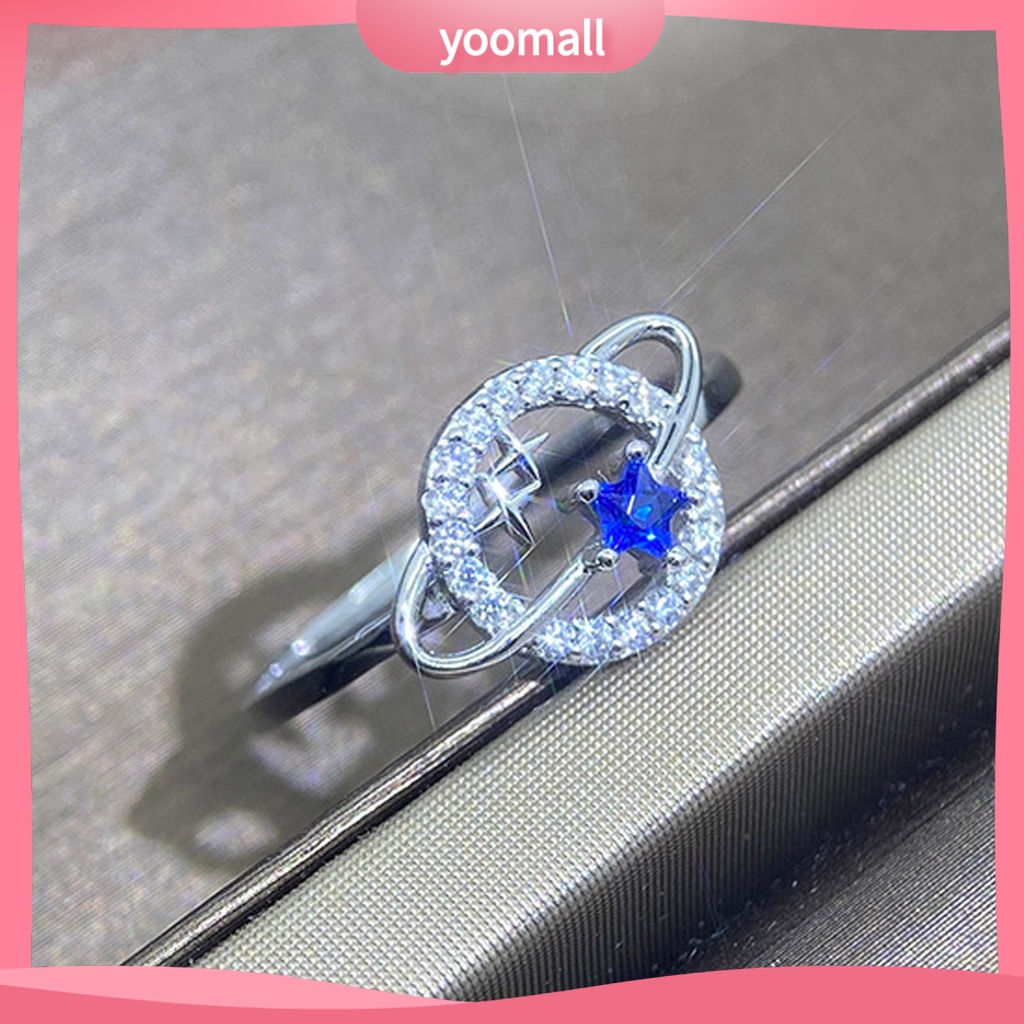 Nhẫn Mạ Điện Họa Tiết Hành Tinh Ngôi Sao Thời Trang Cho Nữ