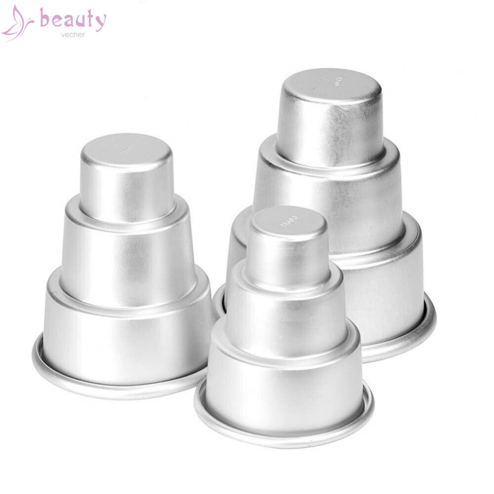 1 Khuôn Làm Bánh Muffin Tại Nhà L: 8.3 * 3.3 * 9cm M: 7 * 3 * 8cm S: 6.3 * 2.4 * 7.5cm