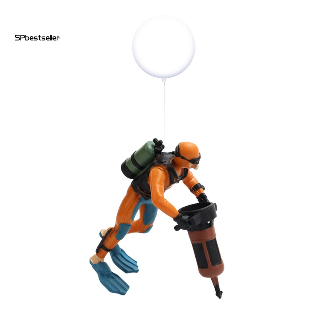 Mô Hình Máy Đá Diver Mini Có Dây Treo Trang Trí Bể Cá