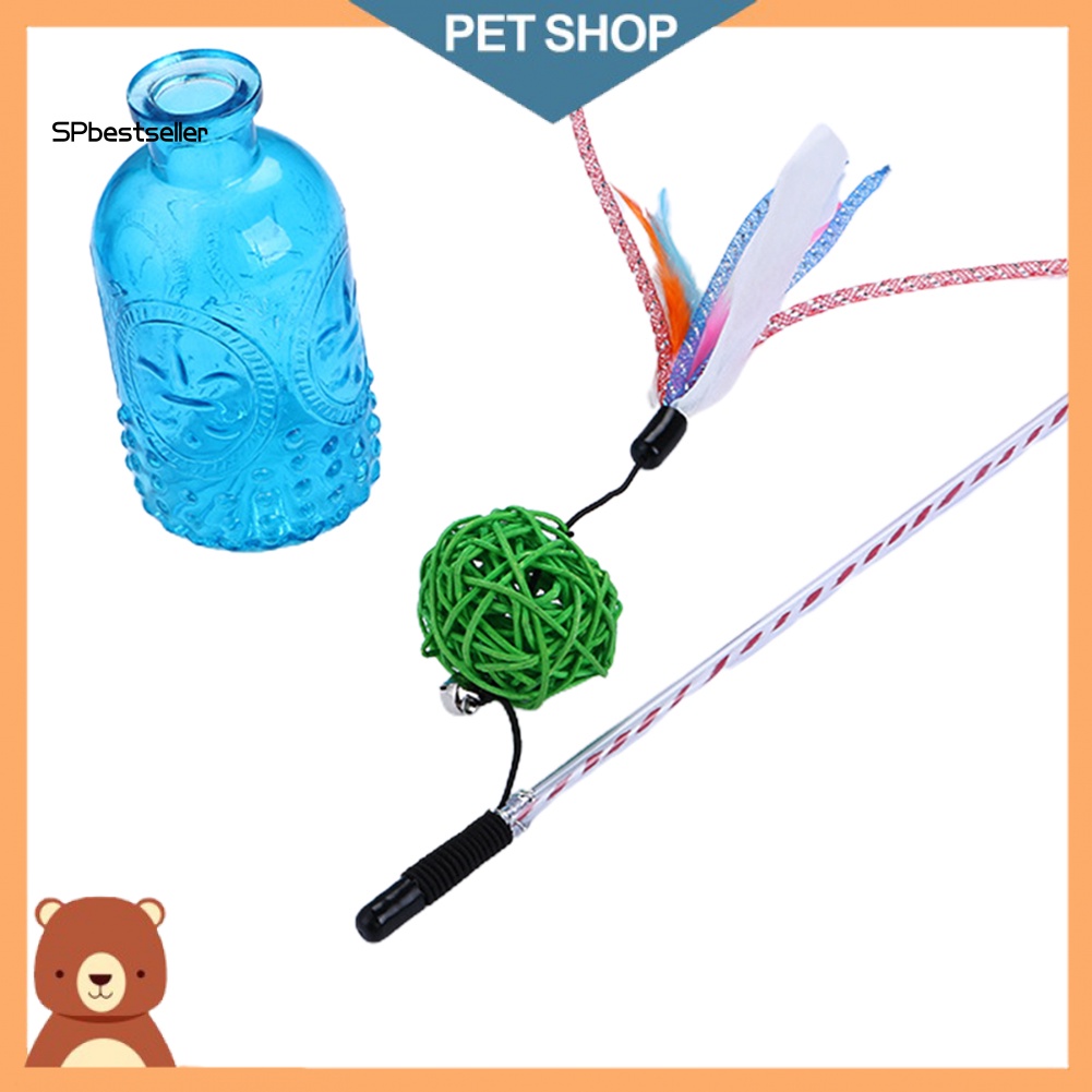 Gậy Gắn Lông Vũ Đồ Chơi Tương Tác Thú Vị Cho Mèo Cưng