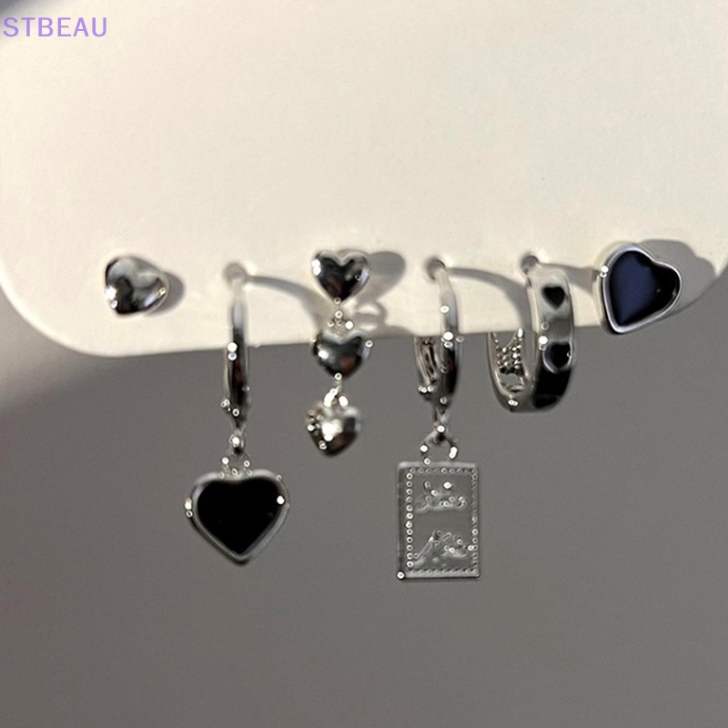 [Cxsteau] Bộ Trang Sức Nhẫn Và Bông Tai Hình Quả Cherry Phong Cách Gothic Thời Trang Mới 2022 Cho Nữ