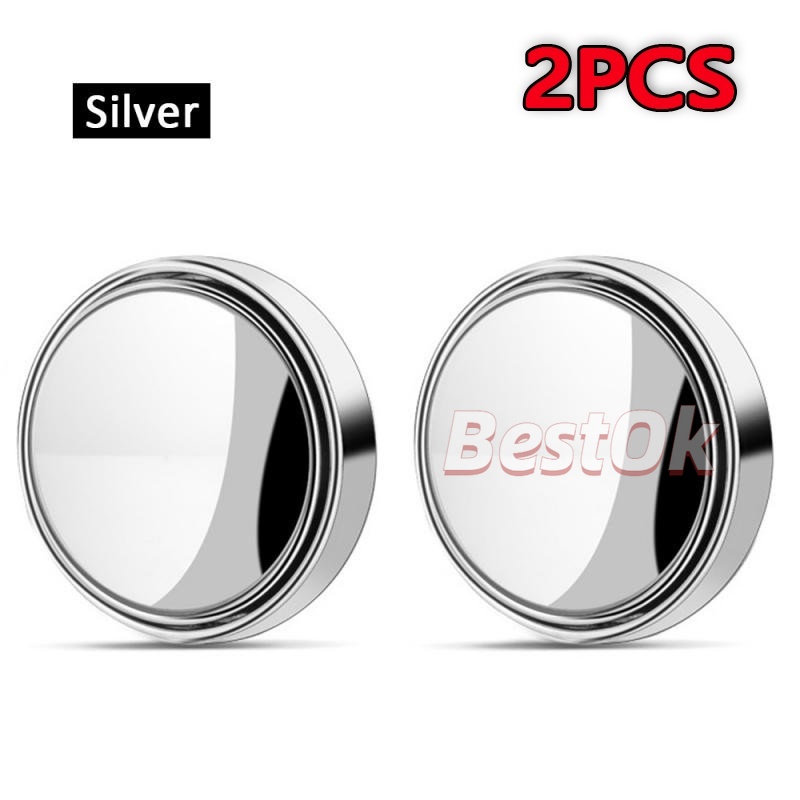 Bộ 2 Gương Chiếu Hậu Góc Rộng 360 Độ HD Soi Điểm Mù Cho Xe Hơi Xe Máy