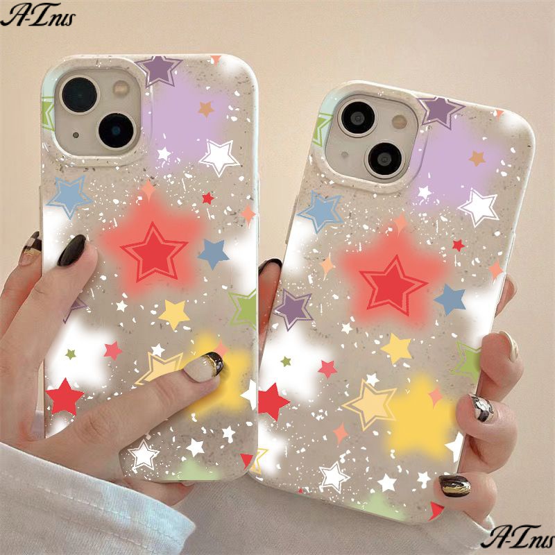 Ốp Điện Thoại Dẻo Họa Tiết Ngôi Sao 4DZR Dễ Thương Chống Sốc Cho Iphone1214pro11 max7 8p 13