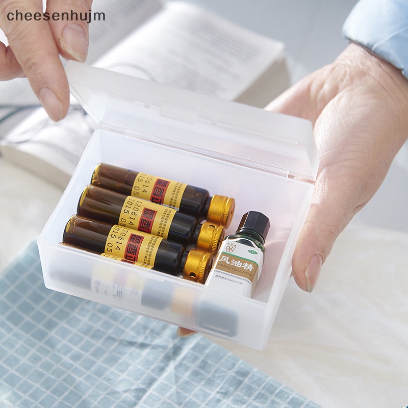 Hộp Nhựa Trong Suốt Mini Hình Chữ Nhật Đựng Trang Sức Chống Bụi Siêu Bền