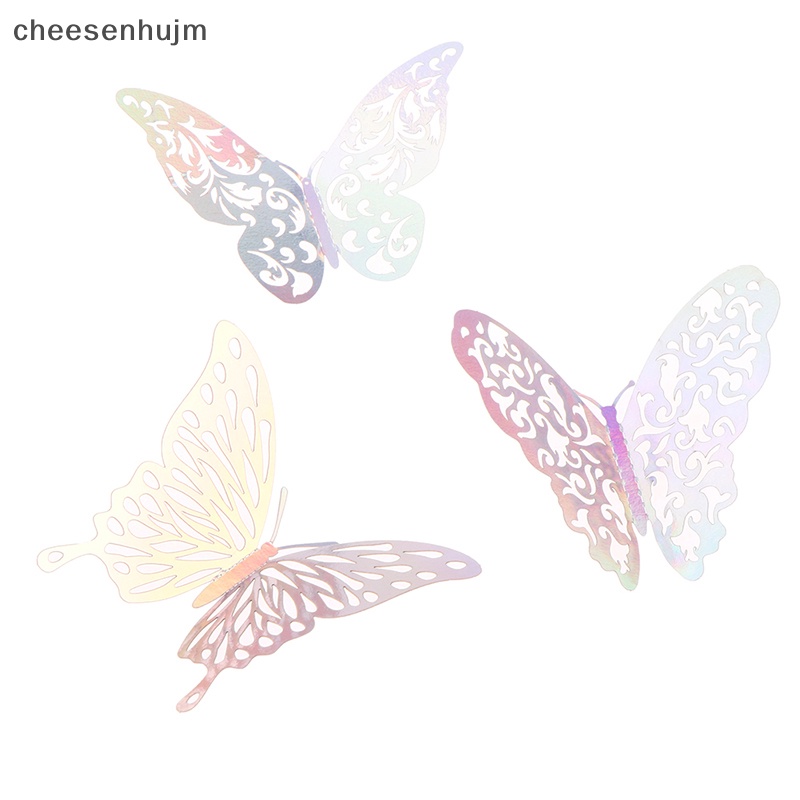 12 Sticker Dán Tường Hình Con Bướm Dùng Trang Trí Phòng Cho Trẻ Nhỏ