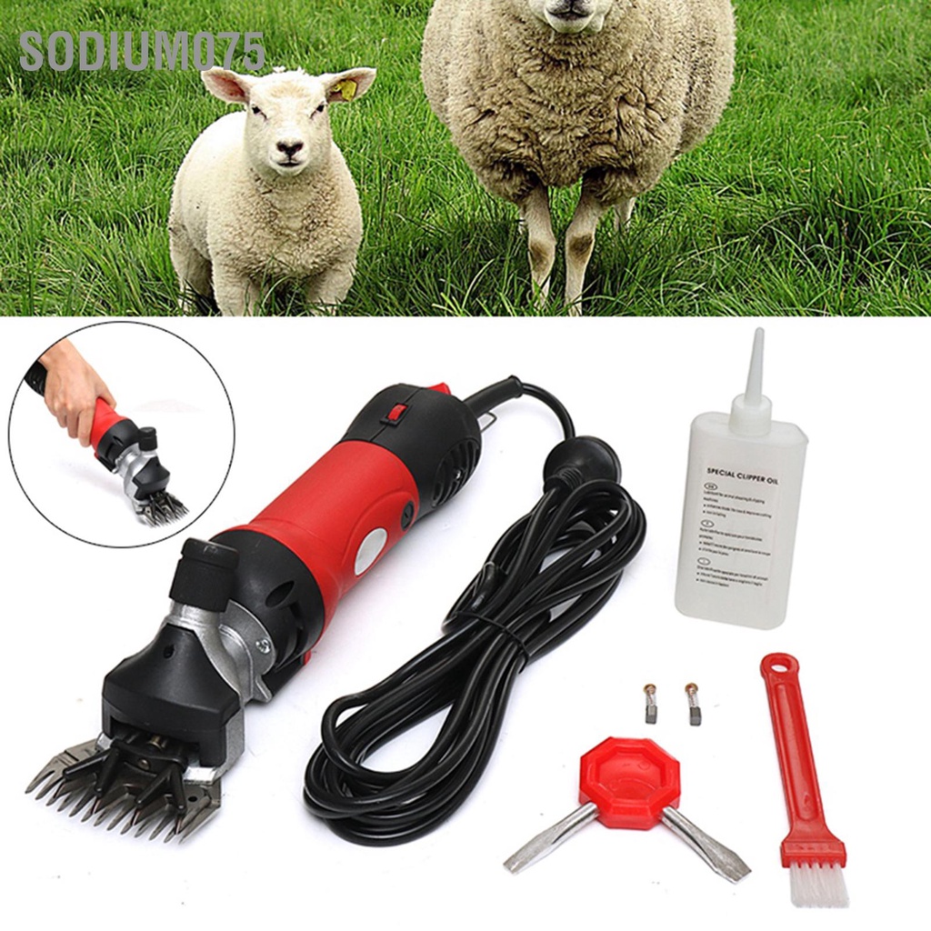 Sodium075 Tốc độ có thể điều chỉnh Kéo cắt lông cừu điện di động cho trang trại