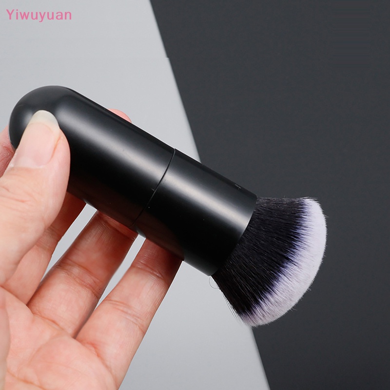 < Yiwuyuan > Cọ Trang Điểm Lông Mềm Cán Tròn Màu Đen Chuyên Nghiệp Cho Nữ