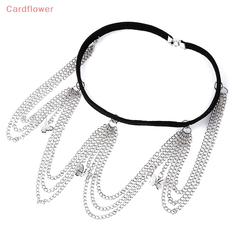 Dây Mắt Xích Co Giãn Phối Tua Rua Hình Bướm Thời Trang Đi Biển Quyến Rũ Cho Nữ