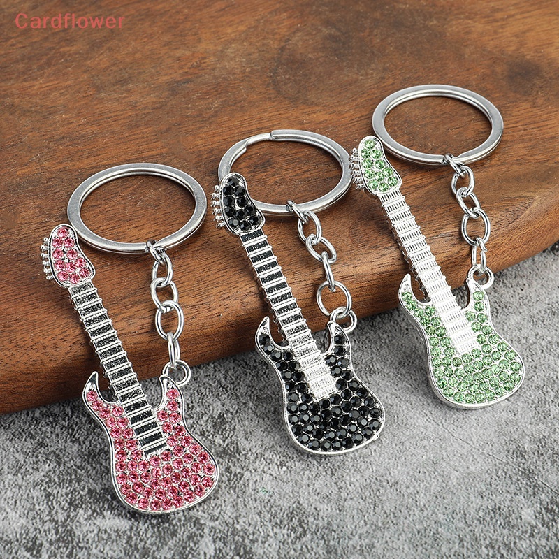 Móc Khóa Hình Đàn Ghita Đính Đá Dễ Thương