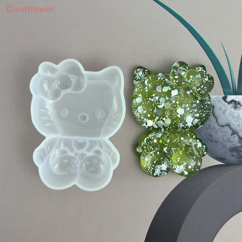 Khuôn Silicon Làm Trang Sức Thủ Công Hình Mèo Kitty Mới
