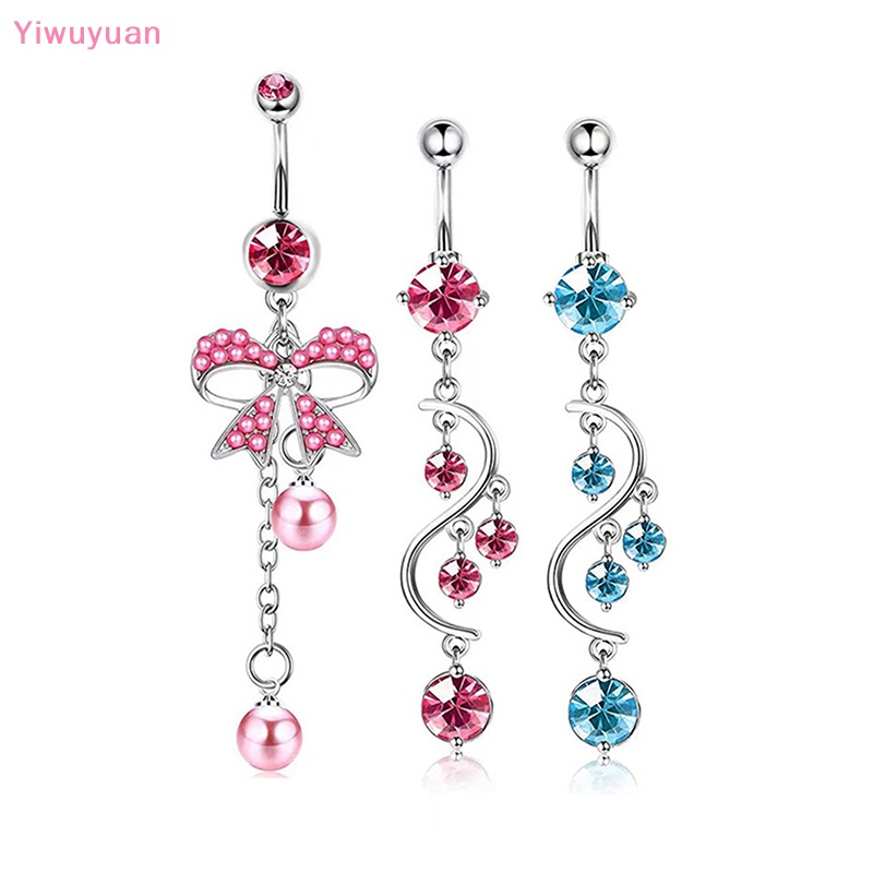 Khuyên Rốn Hình Bướm Bằng Thép Không Gỉ Thời Trang Mới