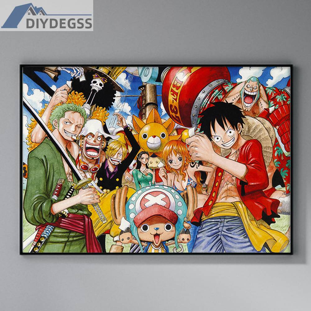 Toàn Bộ Bộ Tranh Thêu Chữ Thập 11CT Hình One Piece